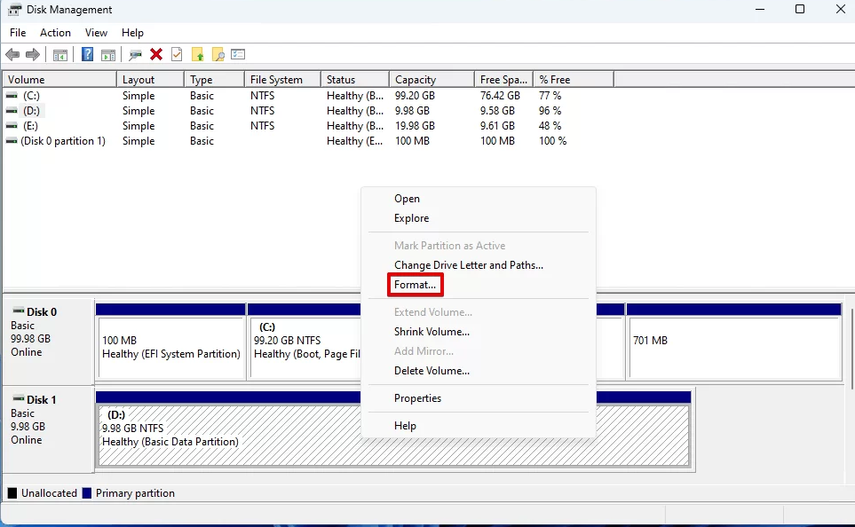 you need to format the disk in drive