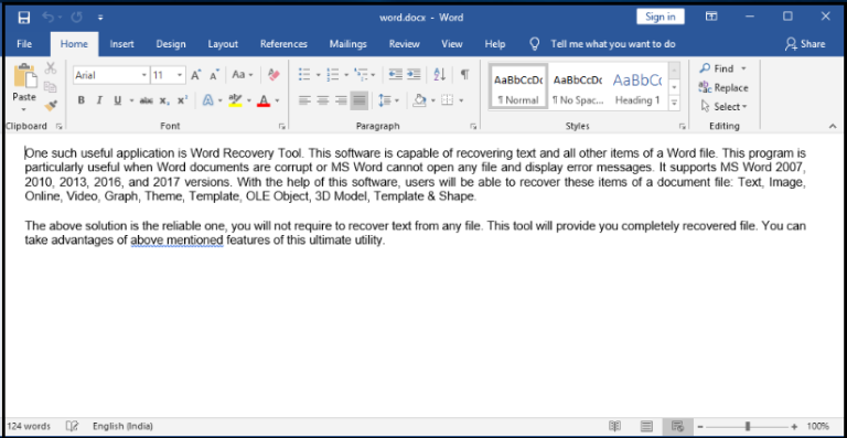 Text recovery converter word 2016 free download