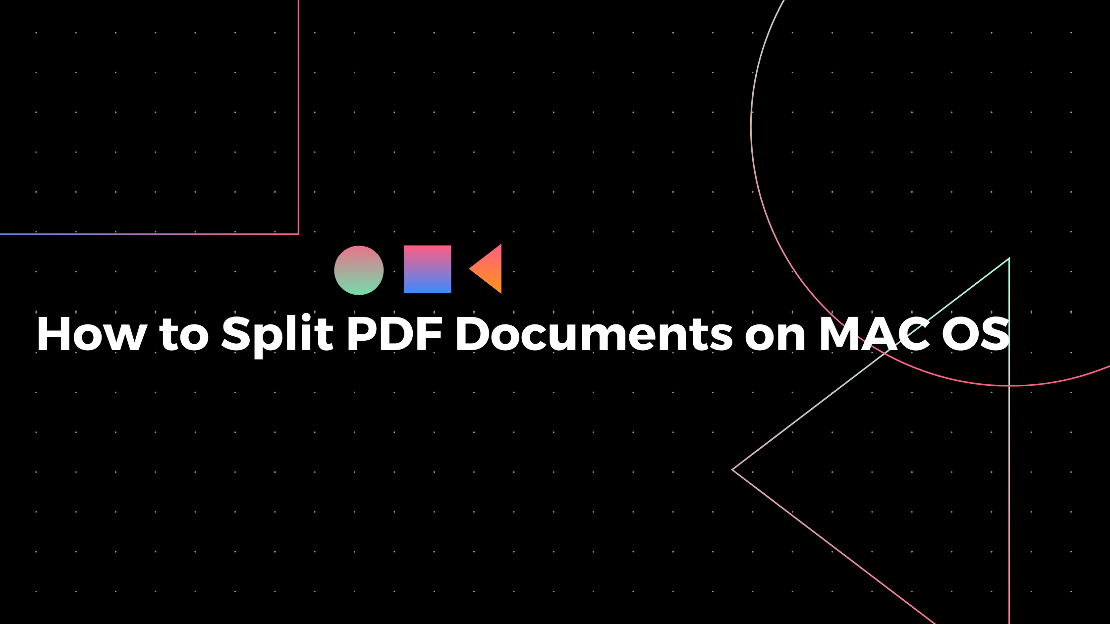 split pdf for free mac