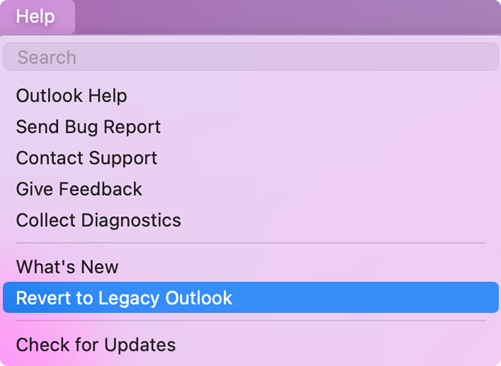 Revert to Legacy Outlook