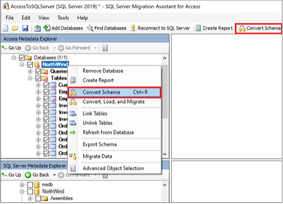 hit Convert Schema