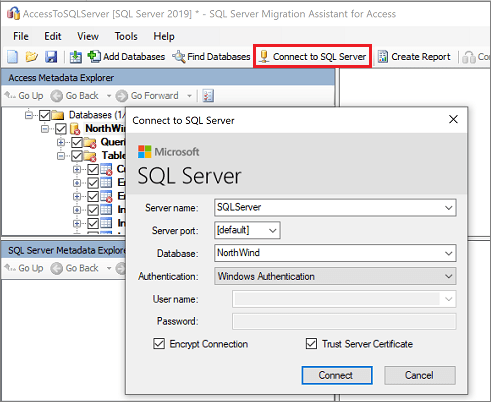 Connect to SQL Server