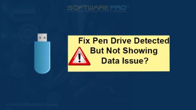 pen drive detected but not showing data