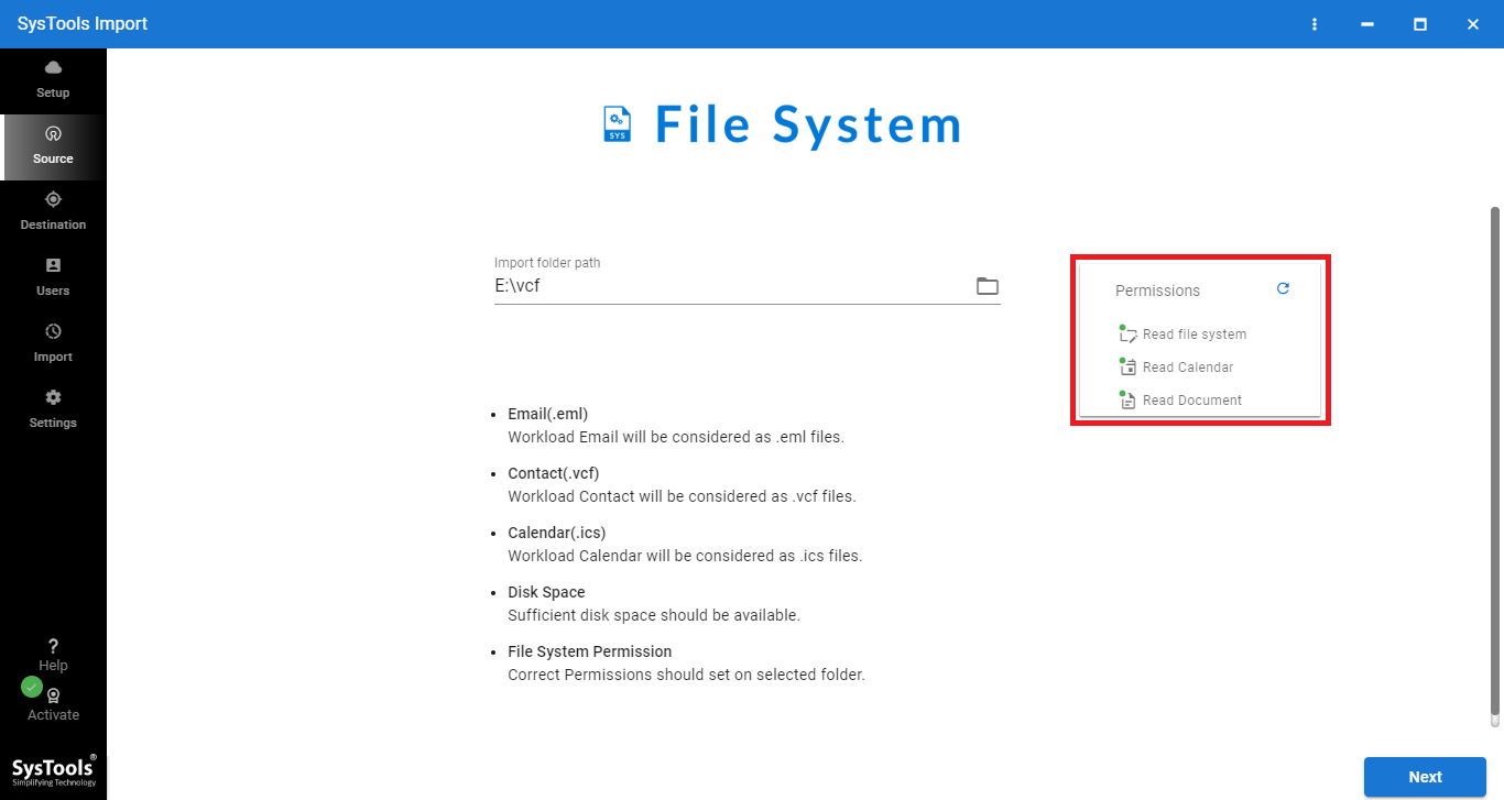 Import Folder Path