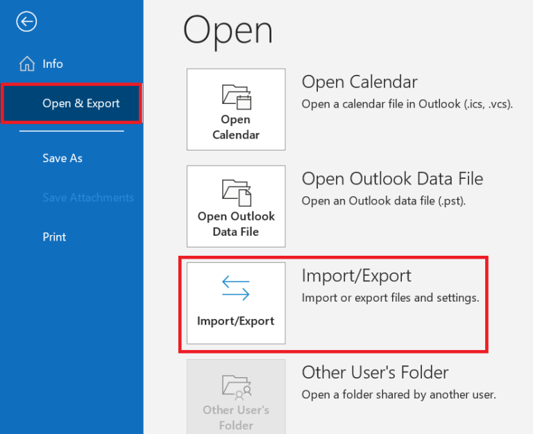 import VCF to Outlook profile