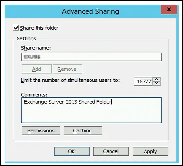 Create a shared folder