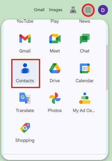 convert VCF to google contacts 