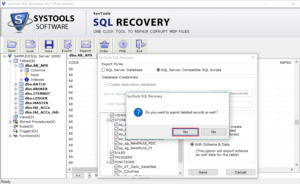 Sql Server Recovery Software To Repair Sql Database Mdf And Ndf Files 7117